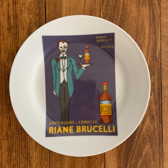 Vintage Posters Dessert Plates - New in Box - Picture 3 of 7